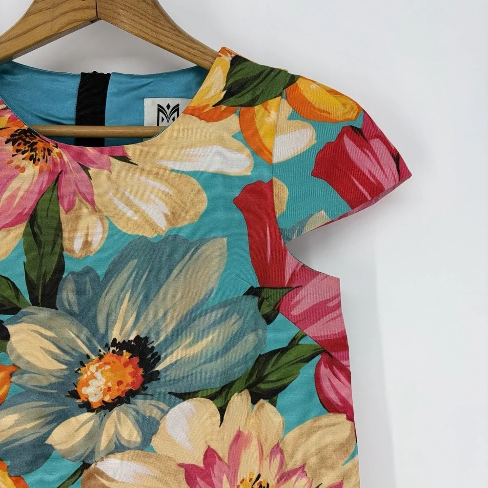 Milly Minis‎ Dress Girls Sz 12 Floral Lined Spring Multicolor Italian Fabric USA